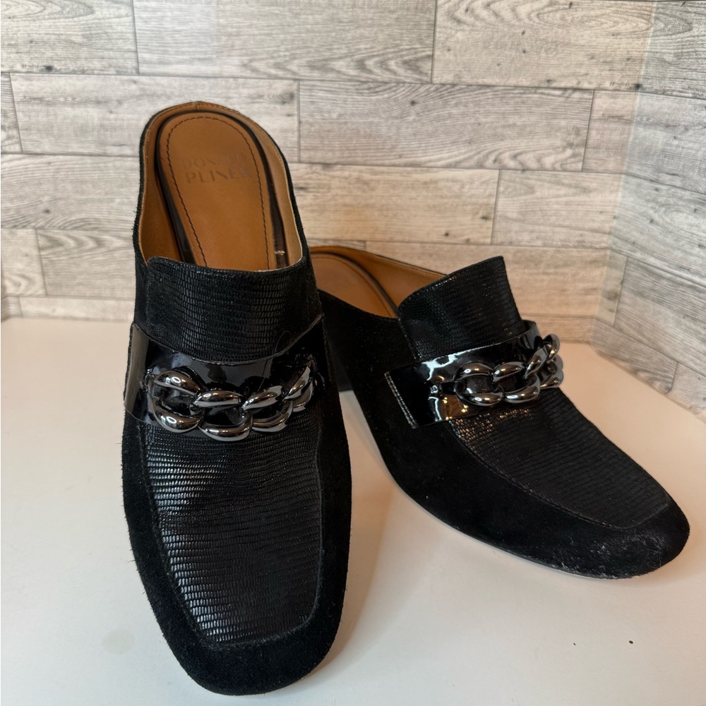 DONALD PLINER Calista Block Heel Mule sz 11